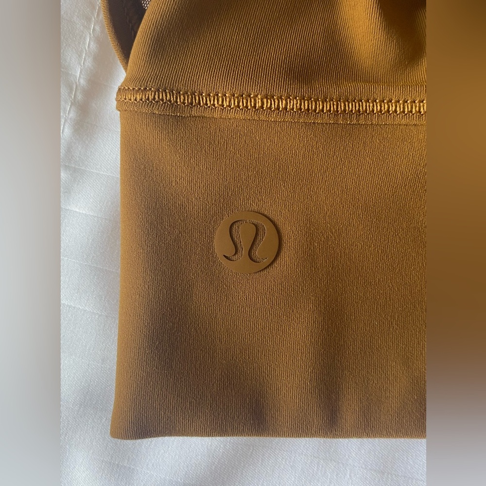 Lululemon Mesh Back Cropped Training Tank in Rich Caramel ~ Size 4 - Picture 9 of 9